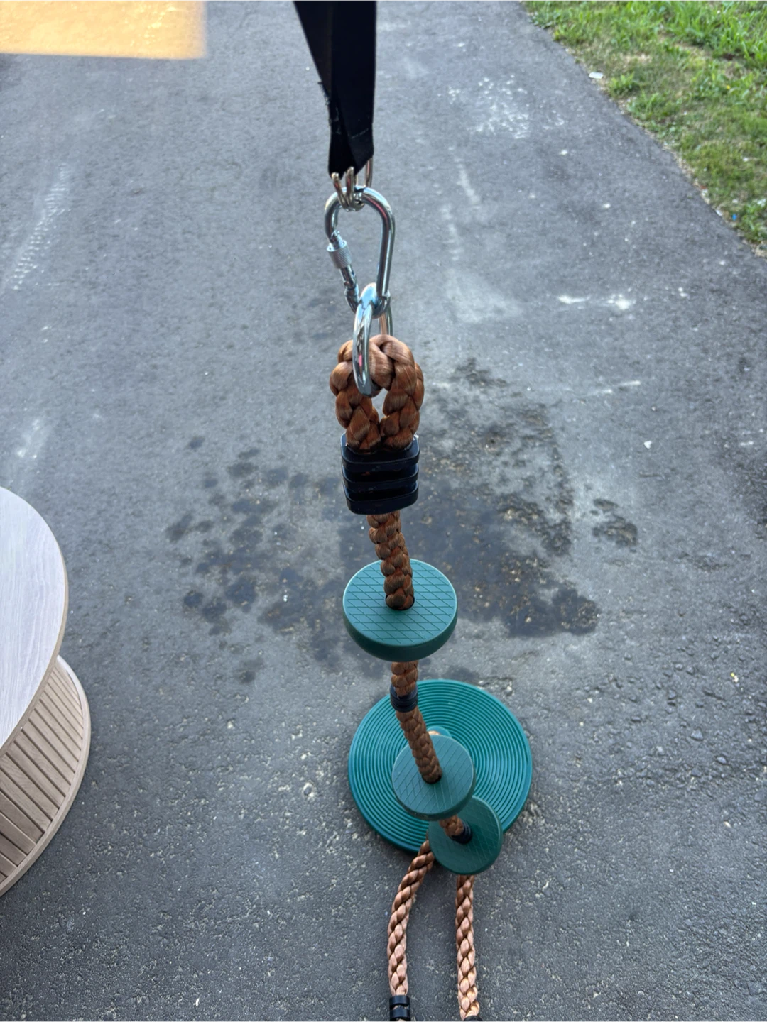 Play outdoor Green Disc Swing Seat with Rope - photo 3