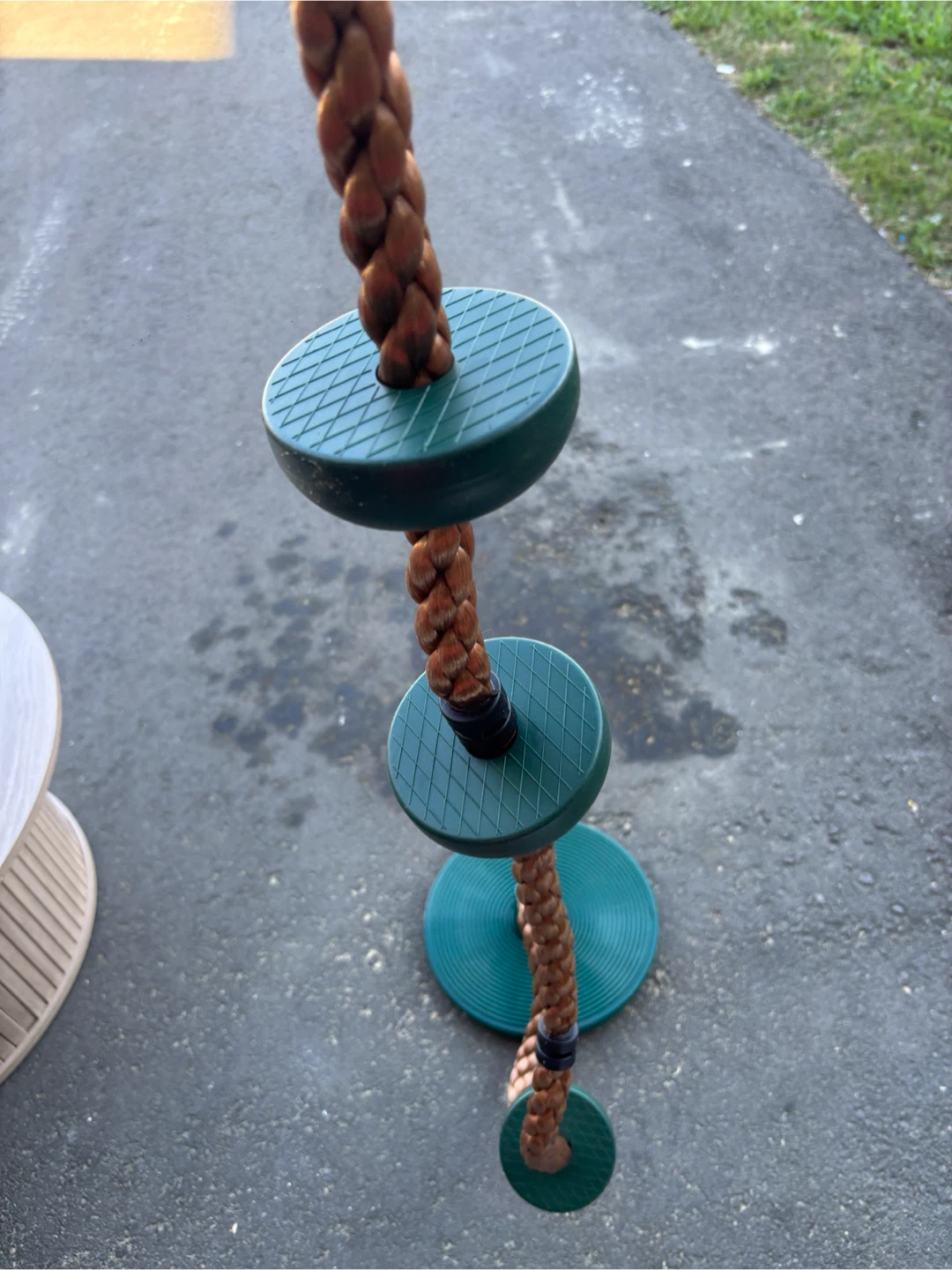 Play outdoor Green Disc Swing Seat with Rope - photo 4