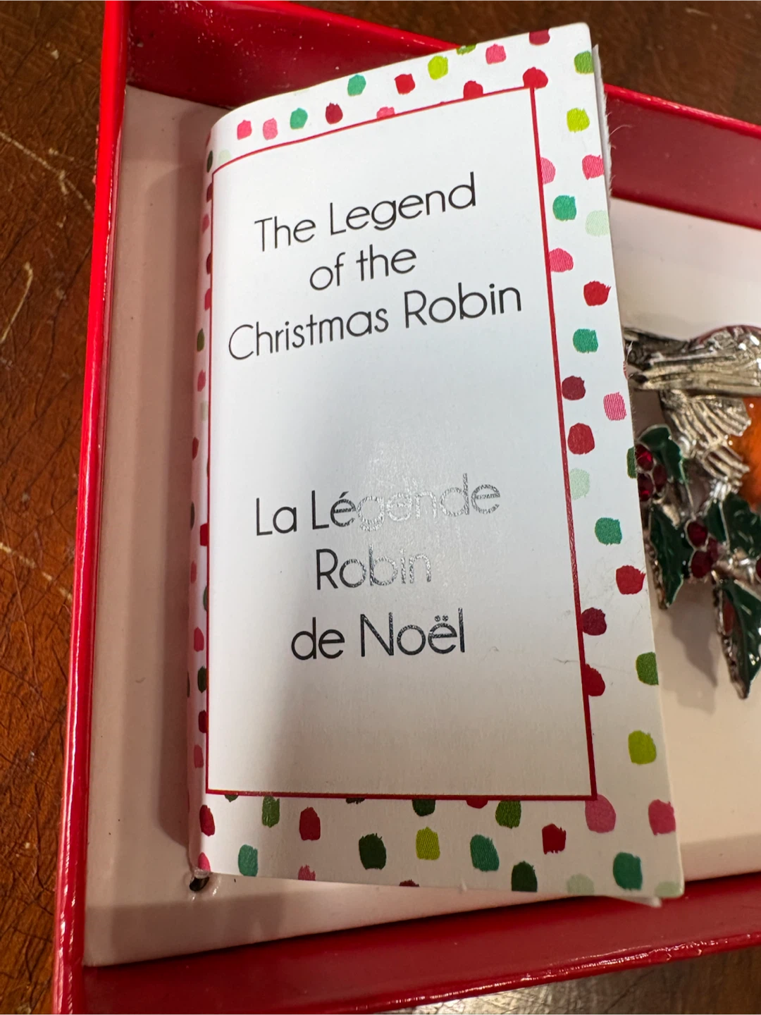 Christmas Robin Brooch - photo 5