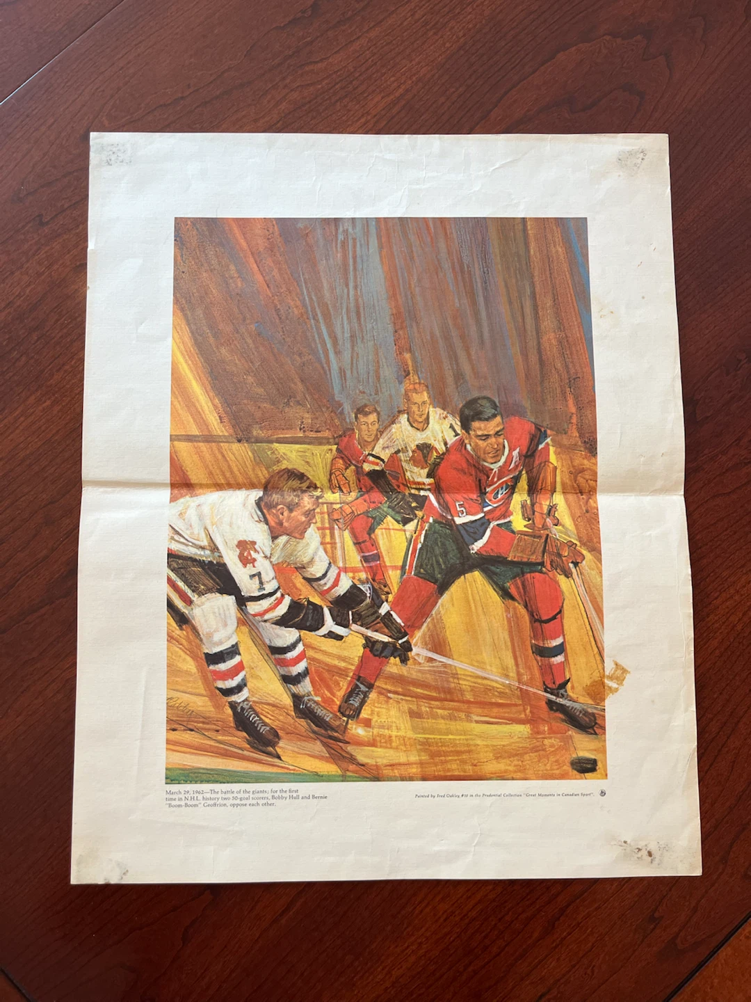 Vintage Hockey Poster
