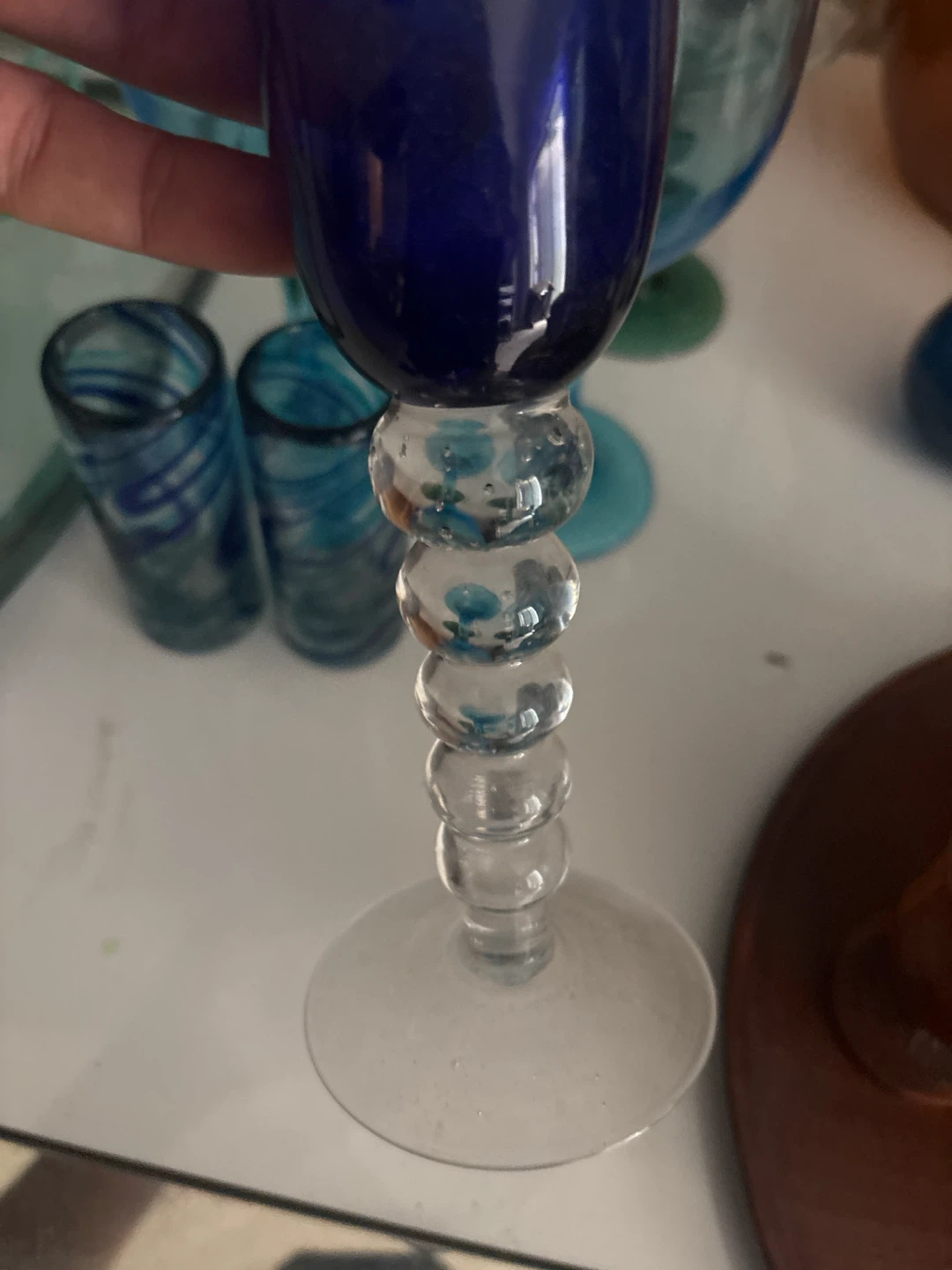 Cobalt Blue Glass Stemware - photo 2