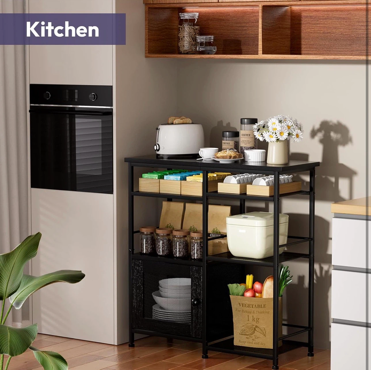 Farmhouse Style Coffee Bar Station NEW ASSEMBLED - photo 4