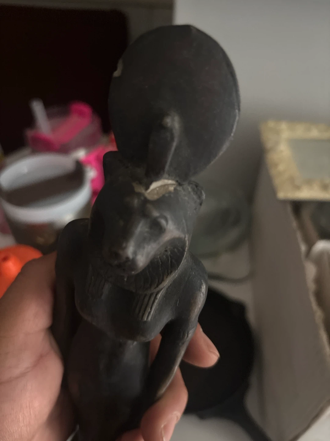 Egyptian Figurine Statue Bastet Cat Goddess - photo 2