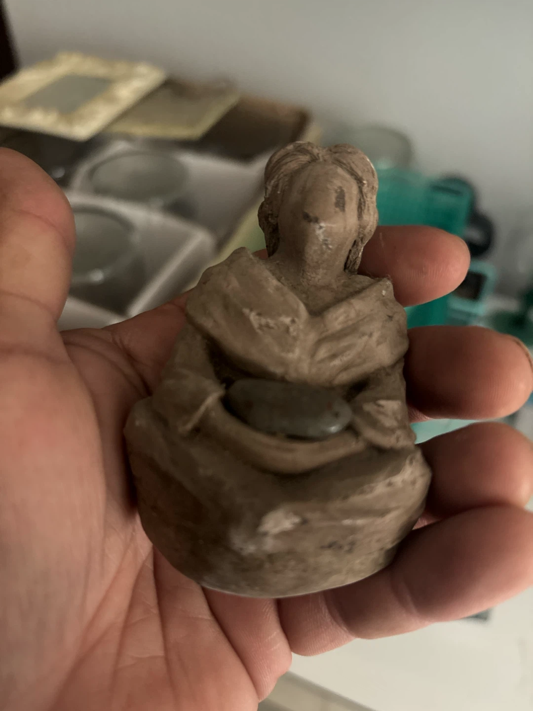 Vintage Stone Figurine