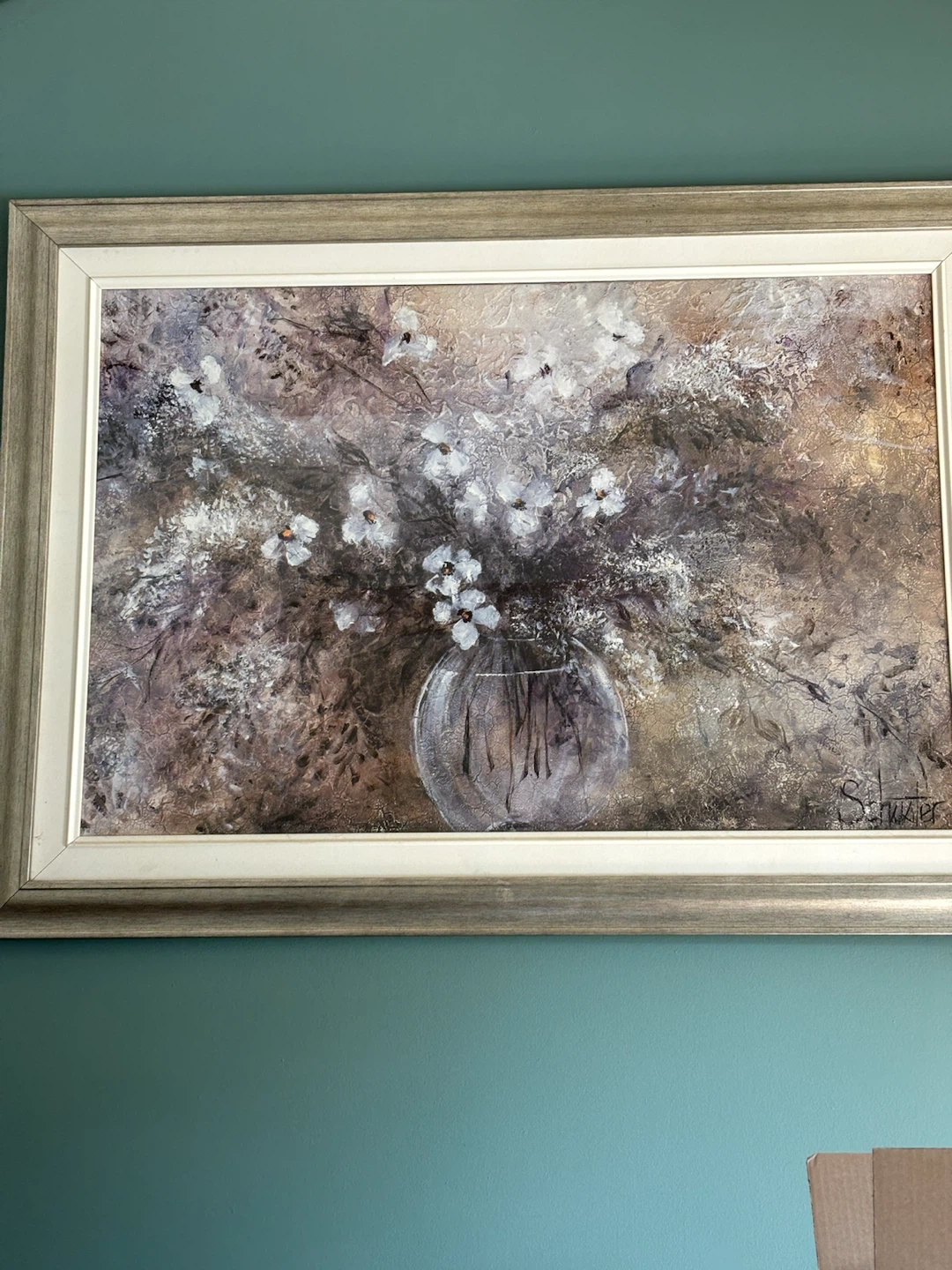 Framed Floral Painting