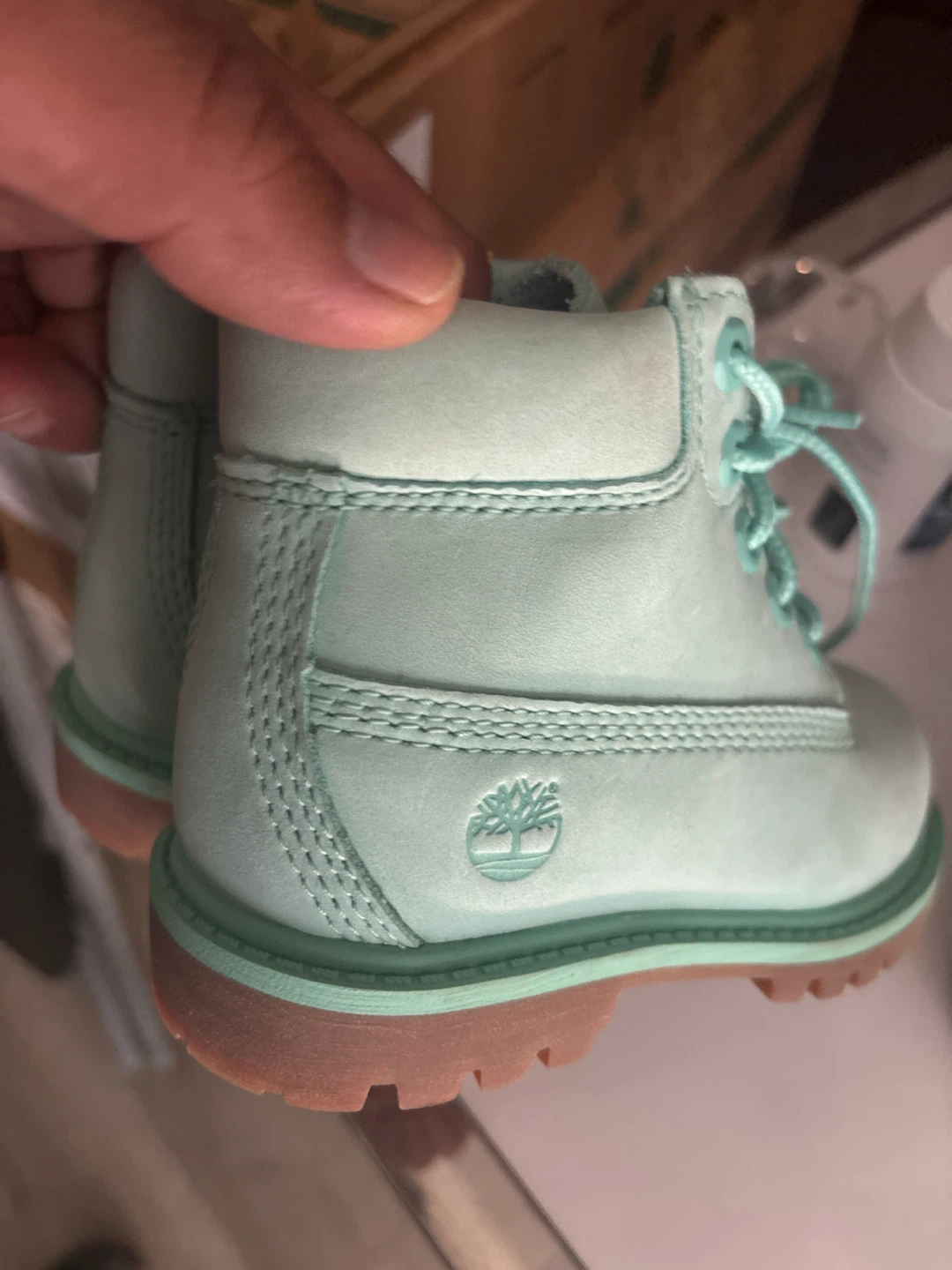 New Timberland Baby Boots - Mint Green size 8c