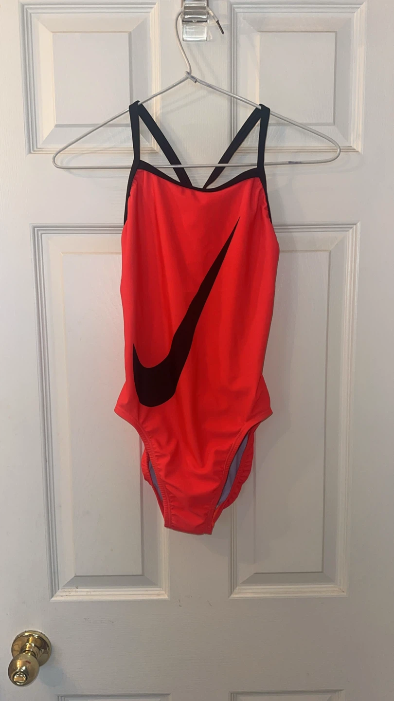 Nike Women's Orange Swimsuit