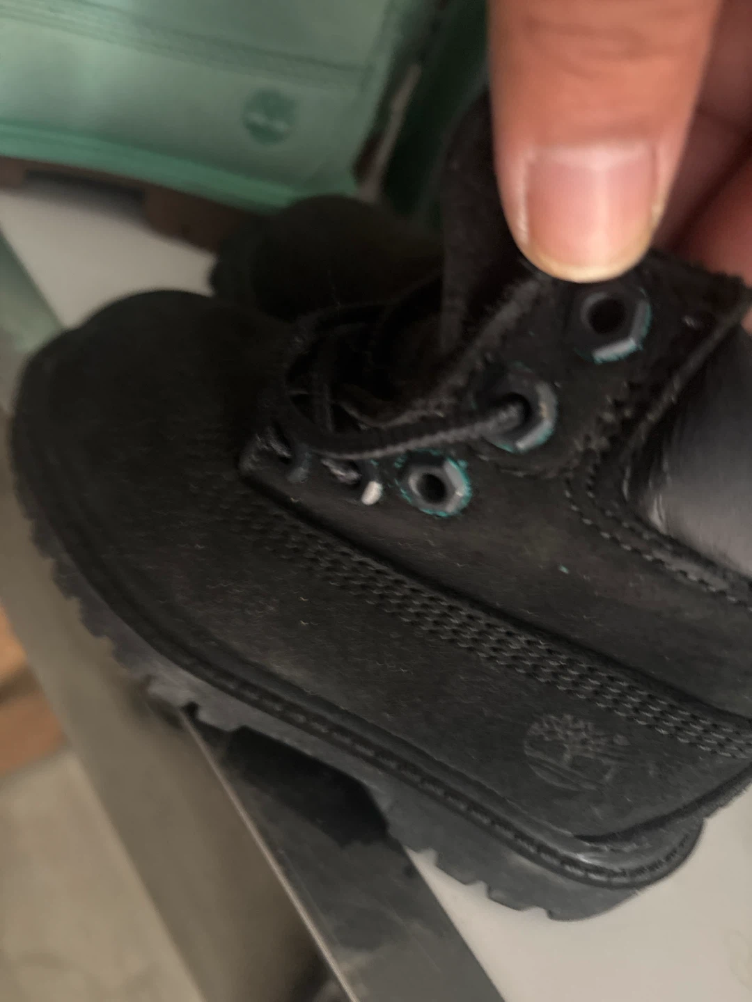 Black Timberland Boots 6c used - photo 3