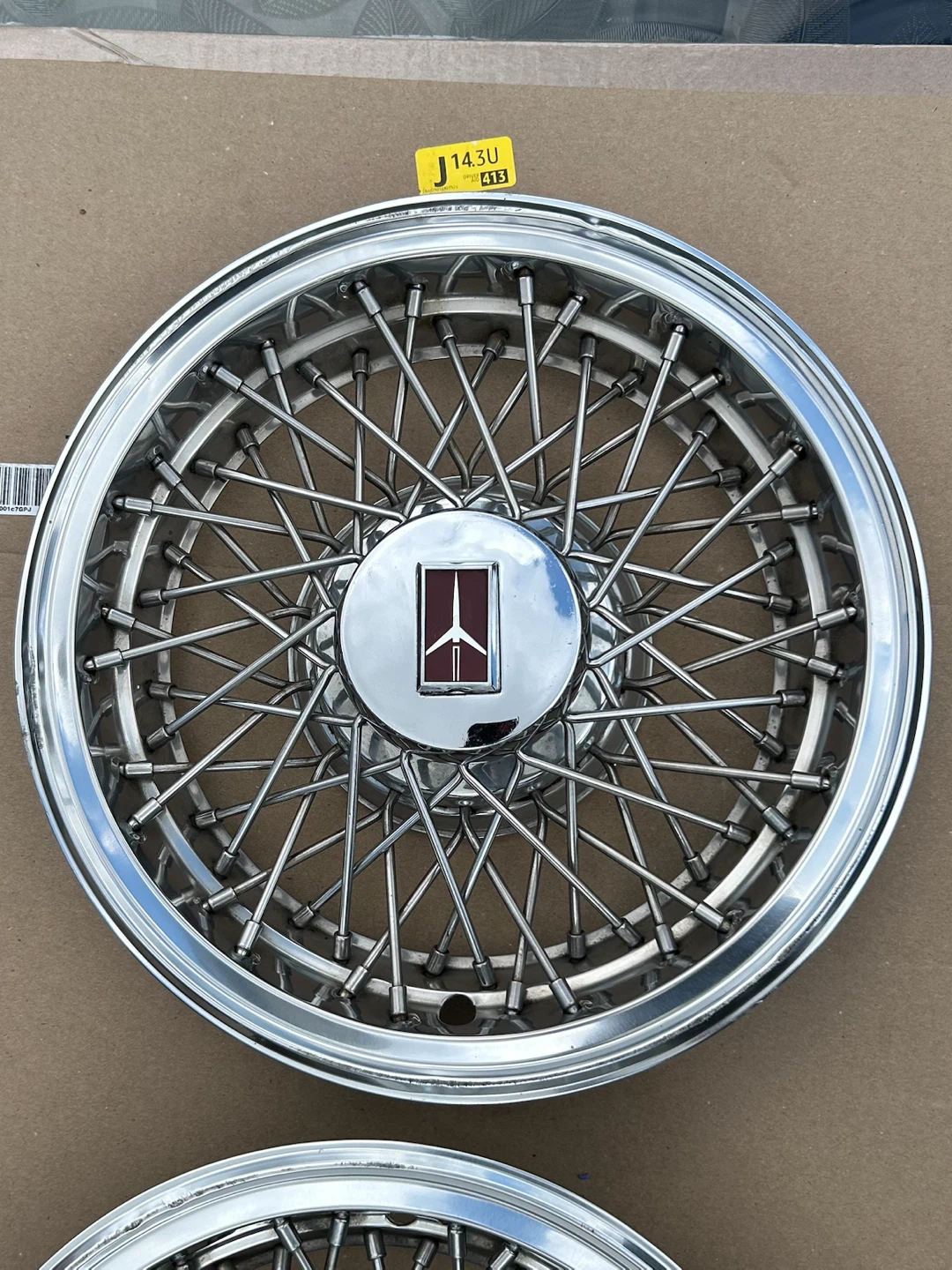 (4) 1978 - 1987 Oldsmobile Cutlass factory 14” wire wheel set - photo 4