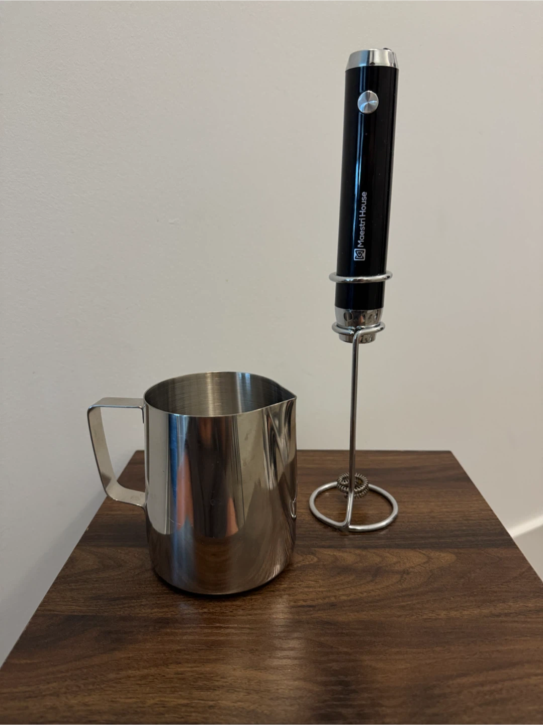 Maesri House Milk Frother with Stainless Steel Pitcher