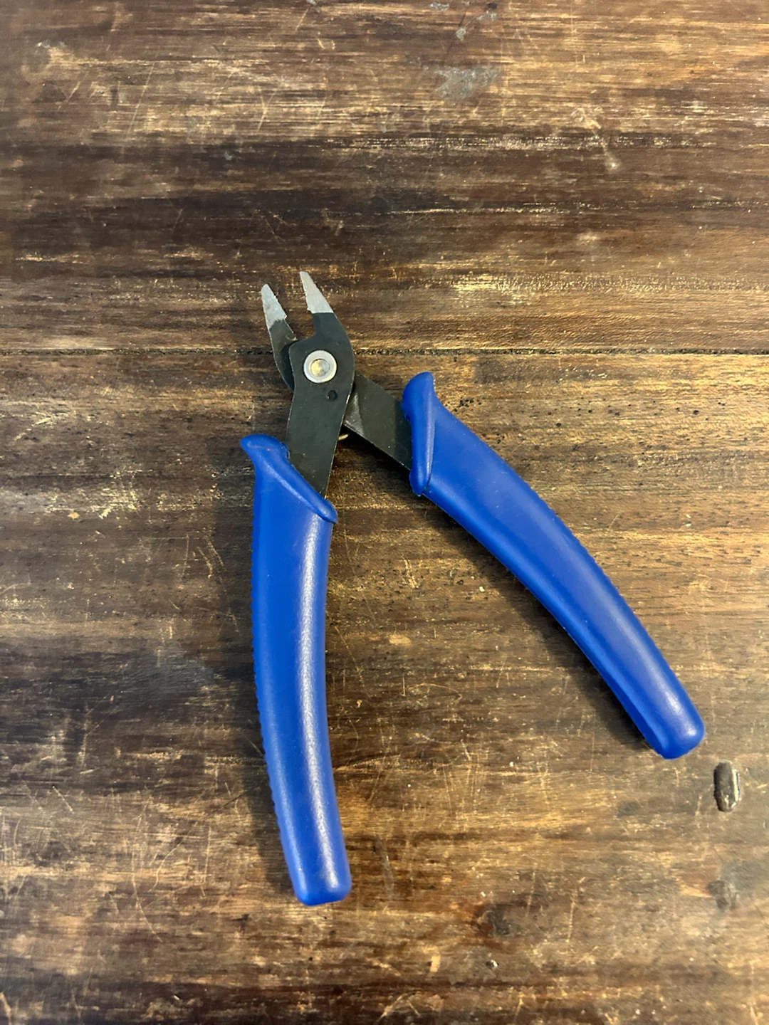 Blue handle wire cutters