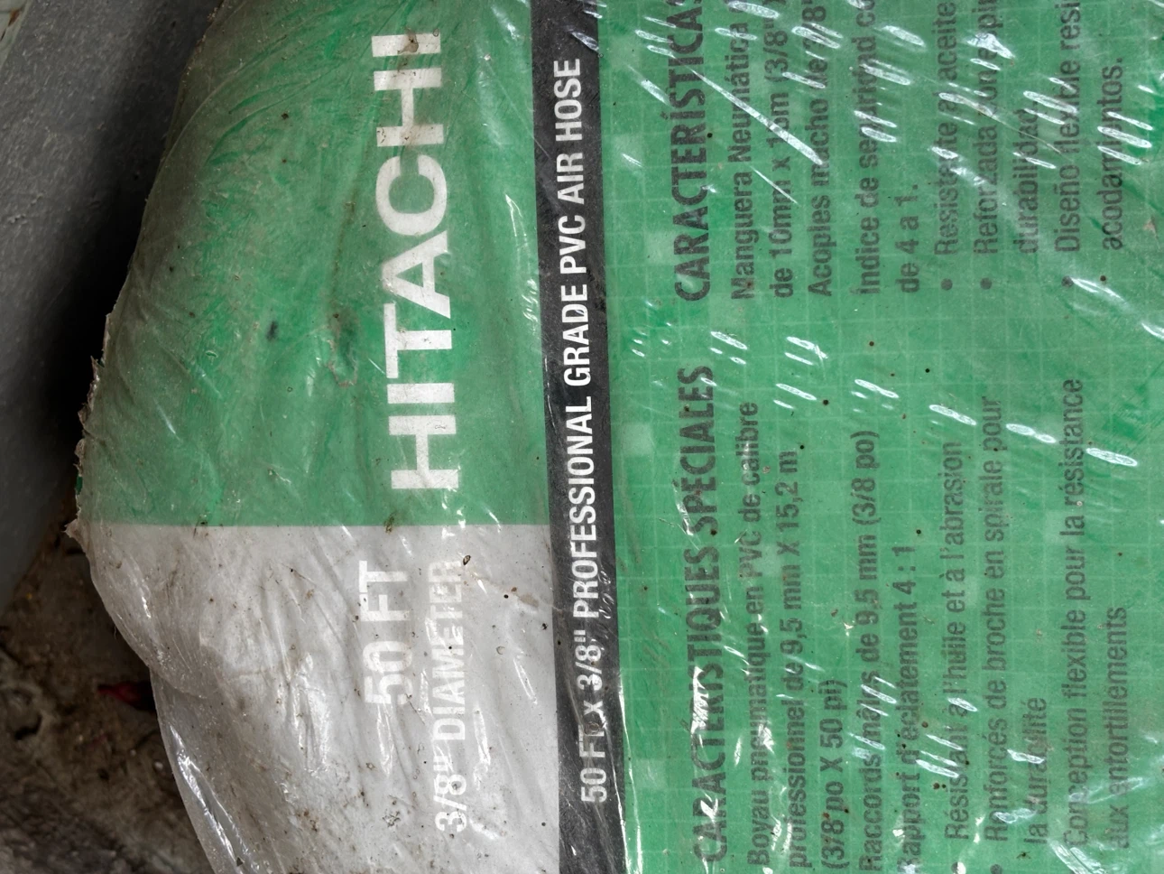 Hitachi 50 Ft 3/8" Professional Grade PVC Air Hose - photo 4