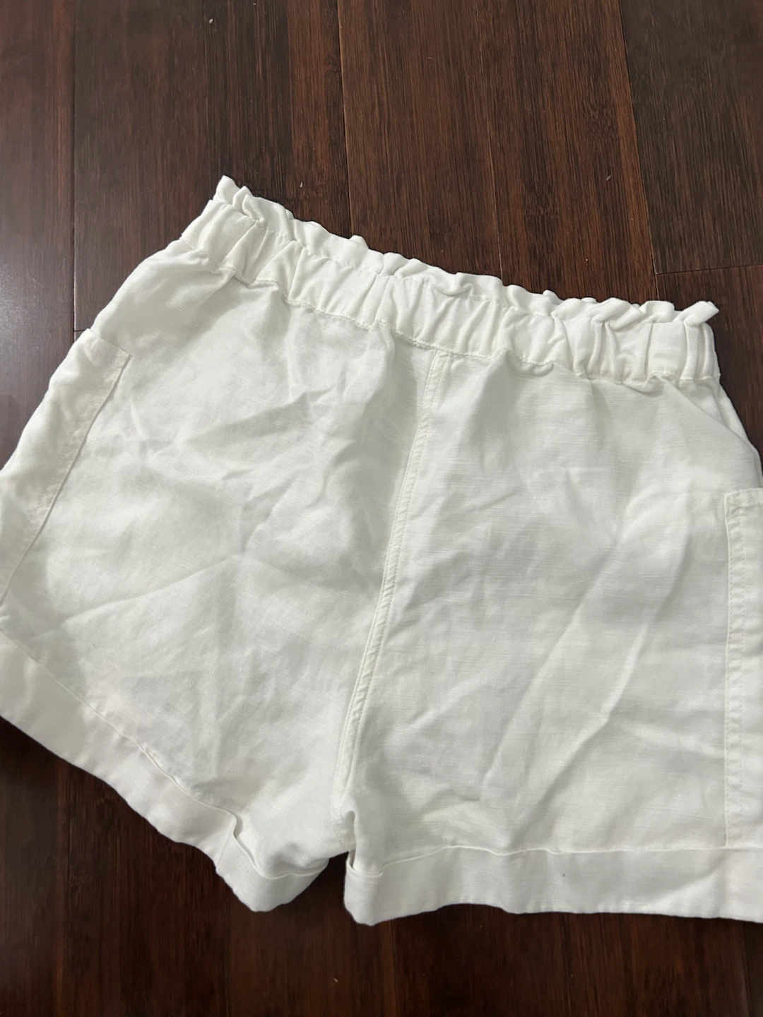 Aritzia Wilfred Free White Linen Blend Shorts Size S - photo 2
