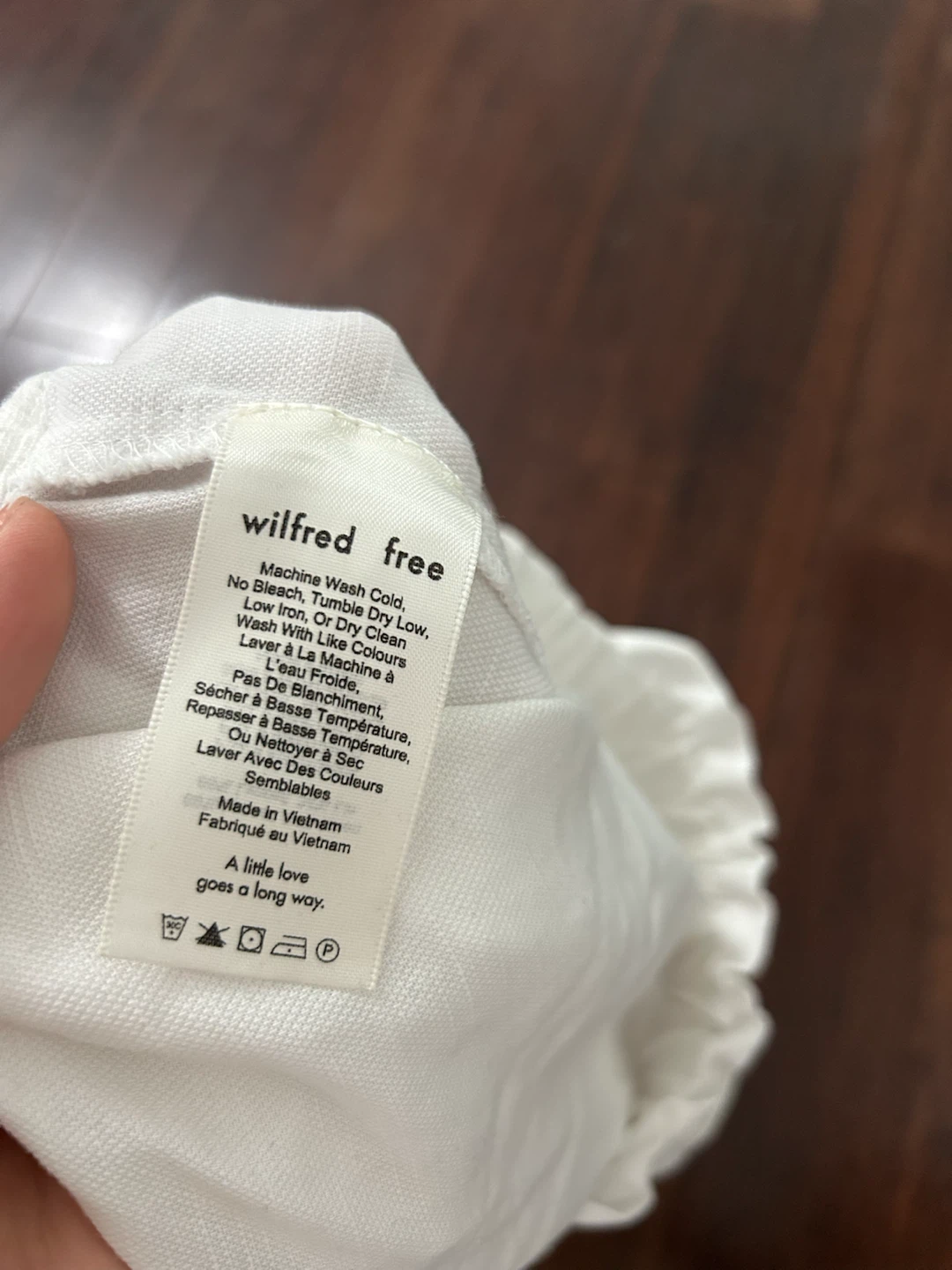 Aritzia Wilfred Free White Linen Blend Shorts Size S - photo 3