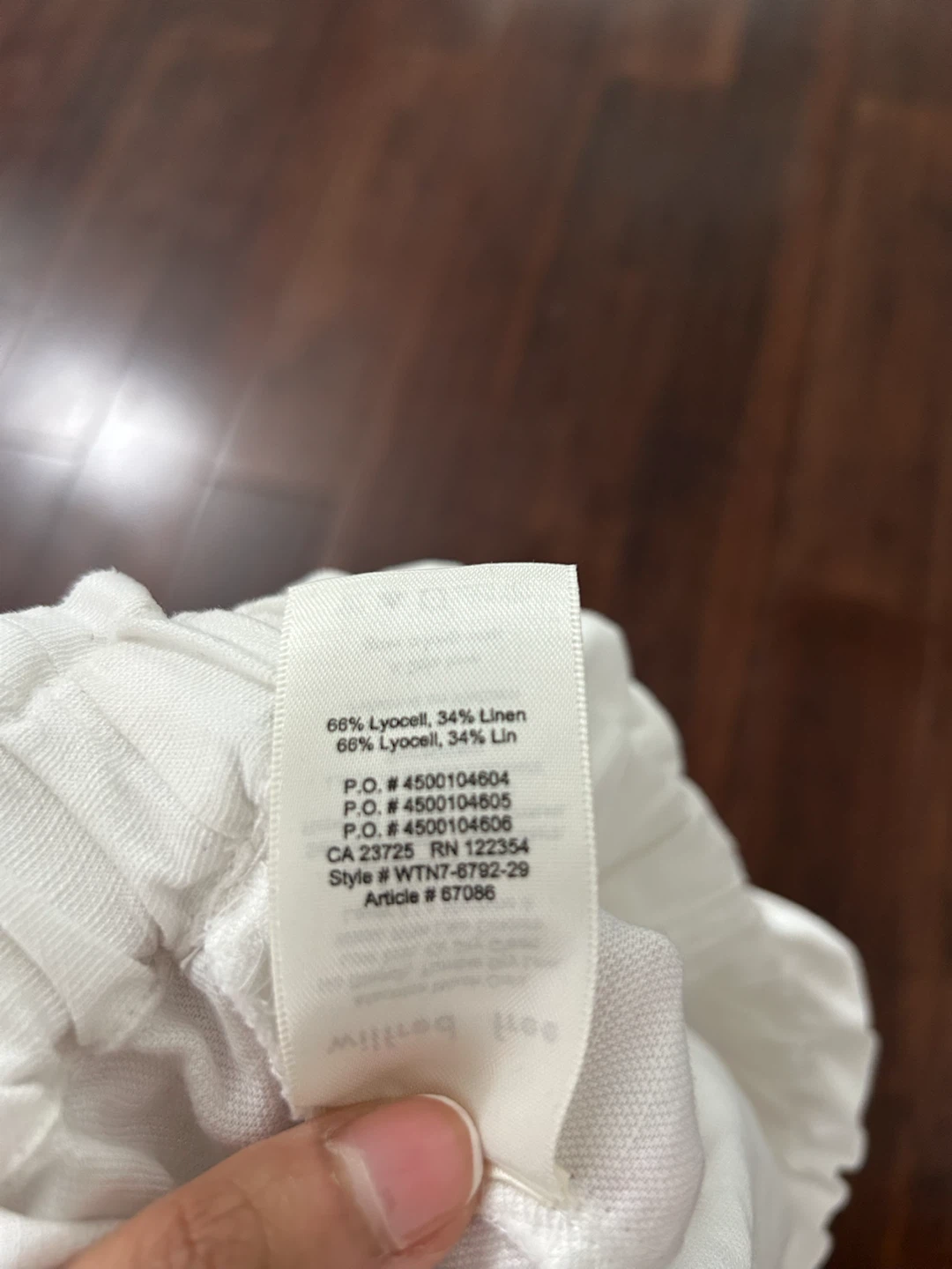 Aritzia Wilfred Free White Linen Blend Shorts Size S - photo 4
