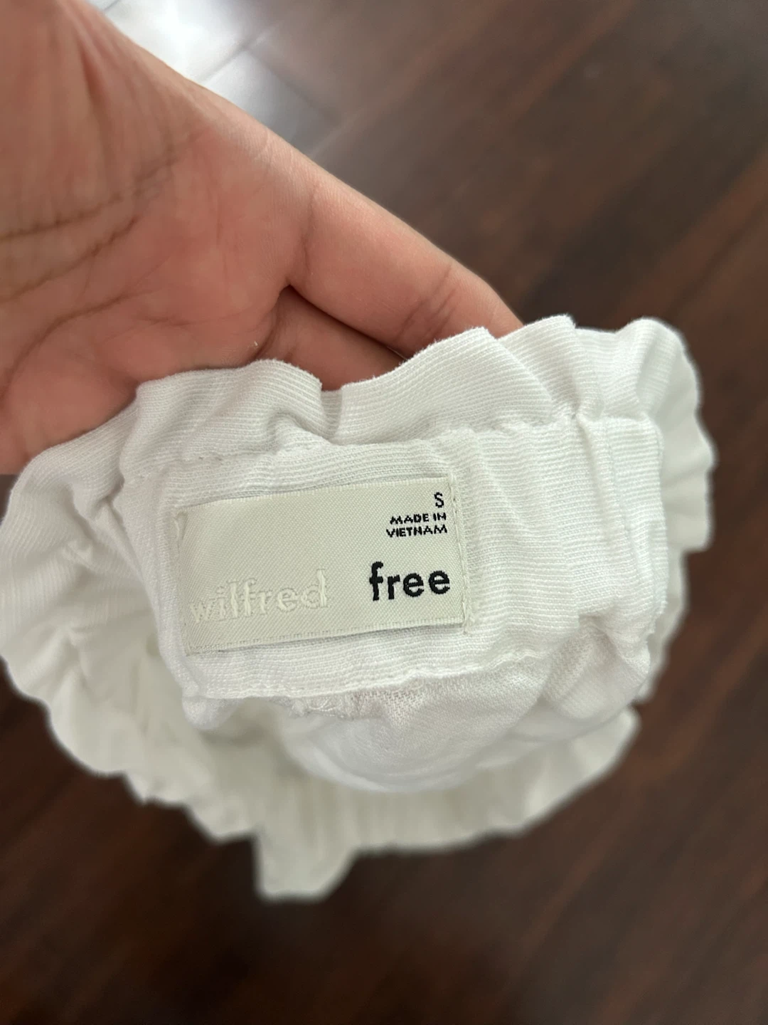 Aritzia Wilfred Free White Linen Blend Shorts Size S - photo 5