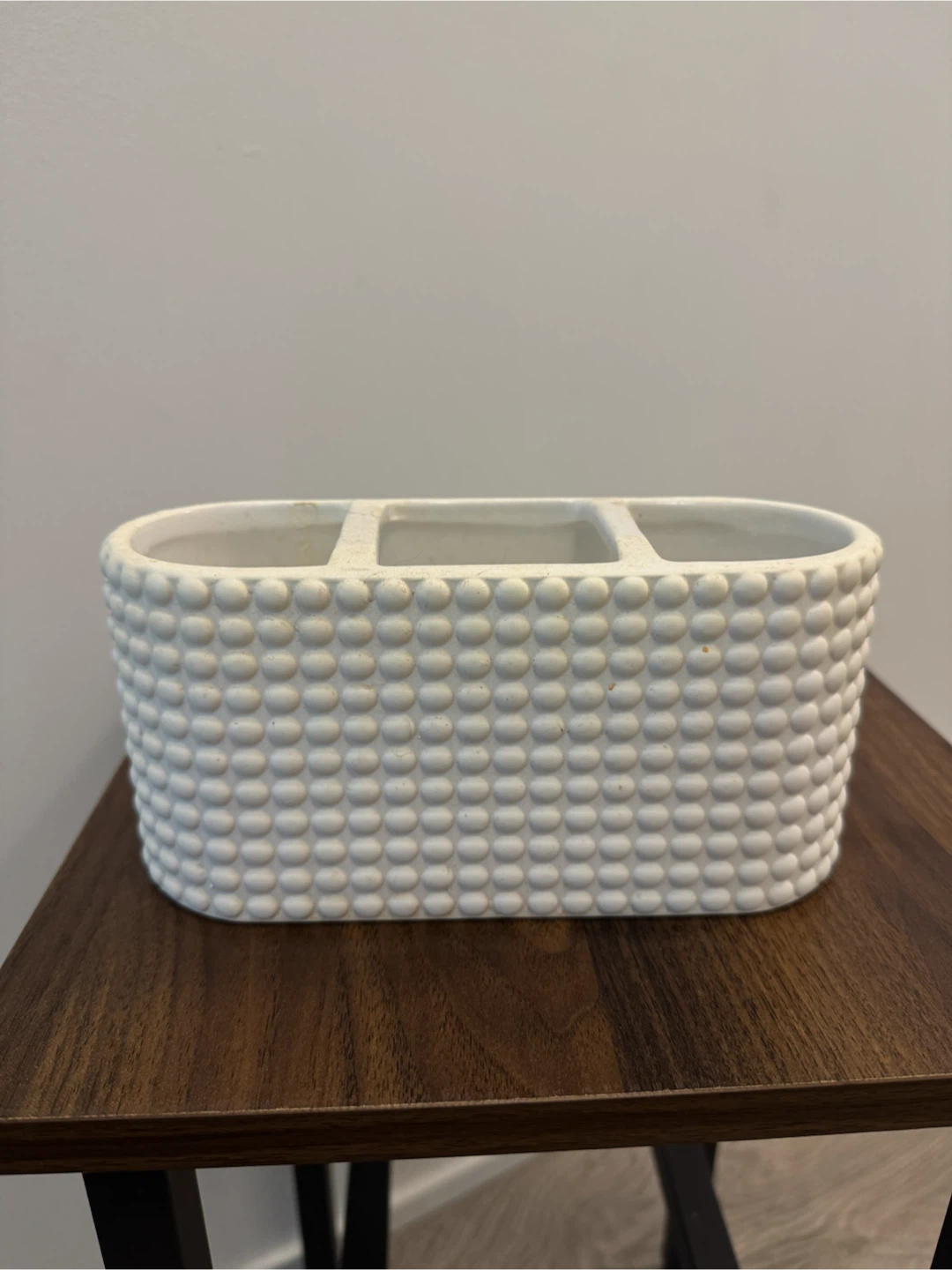 White Toothbrush Holder