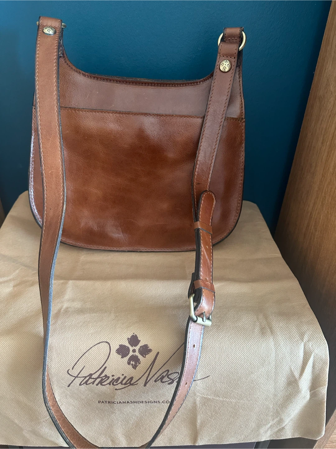 Patricia Nash London Saddle Bag with Floral Embroidery - photo 2
