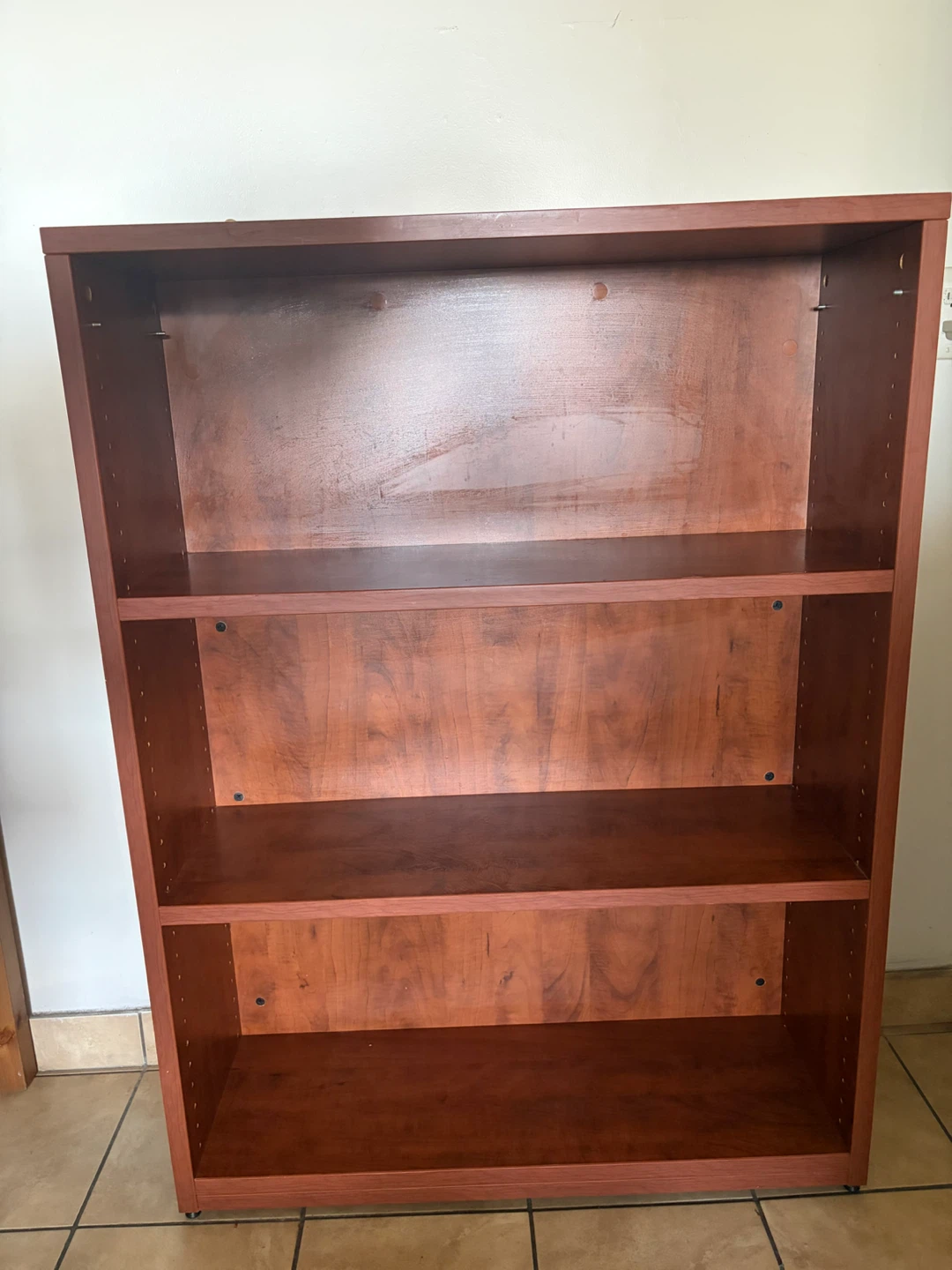 Three-Shelf Bookcase - Cherry Finish