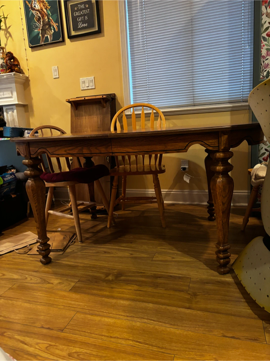 Wooden Dining Table and Chairs - photo 2