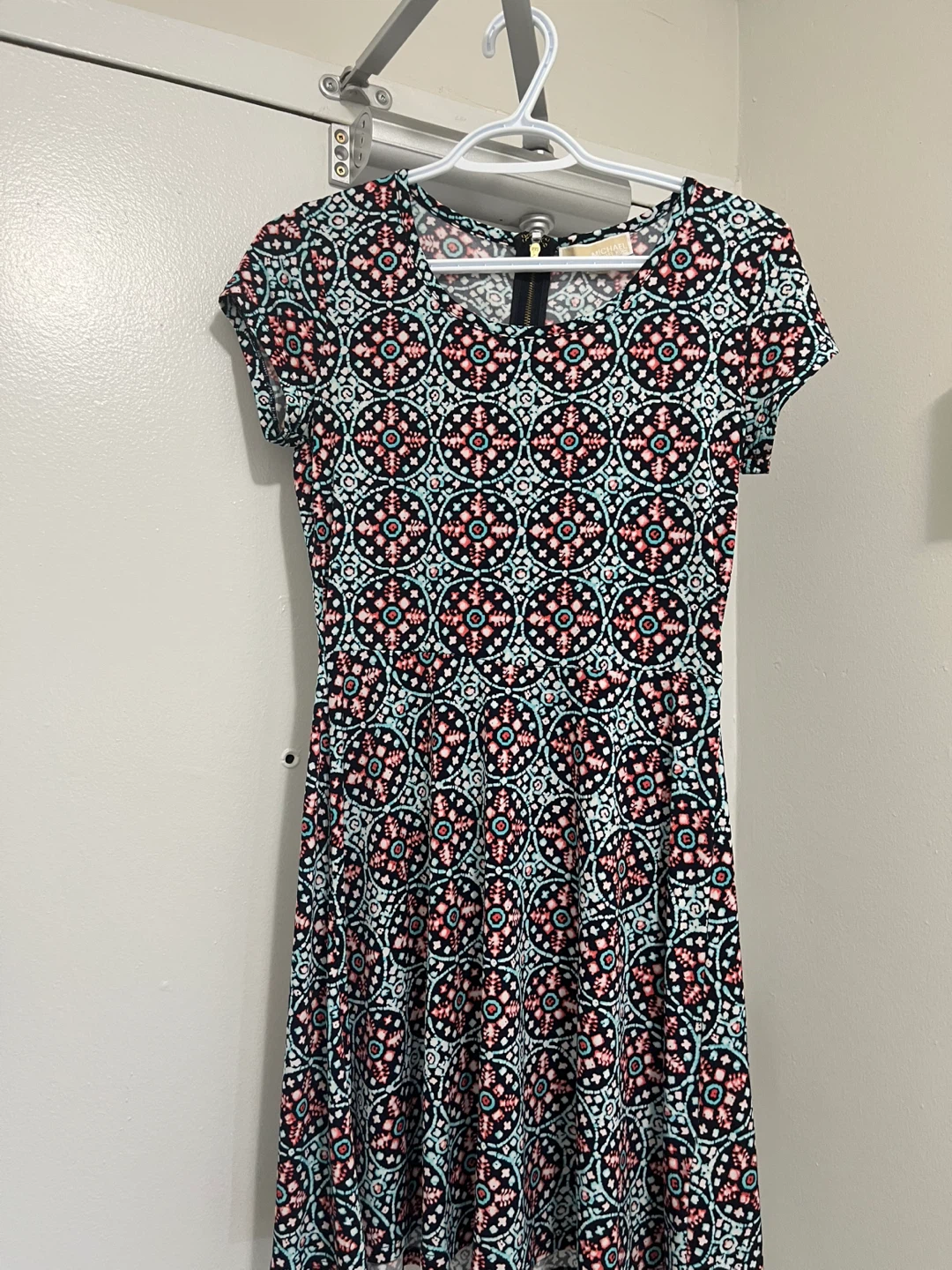 Michael Kors Women's Patterned Fit and Flare Dress Size S