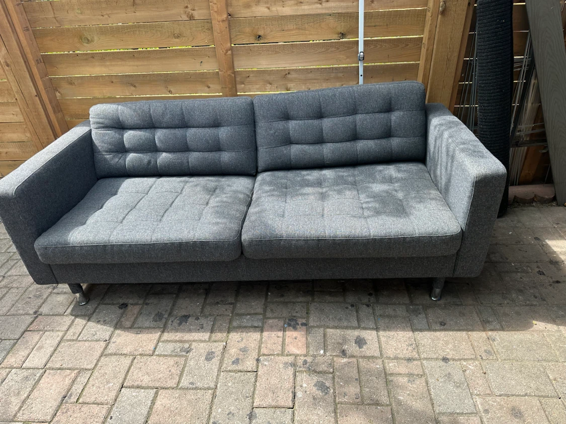 Grey Two-Seater Sofa