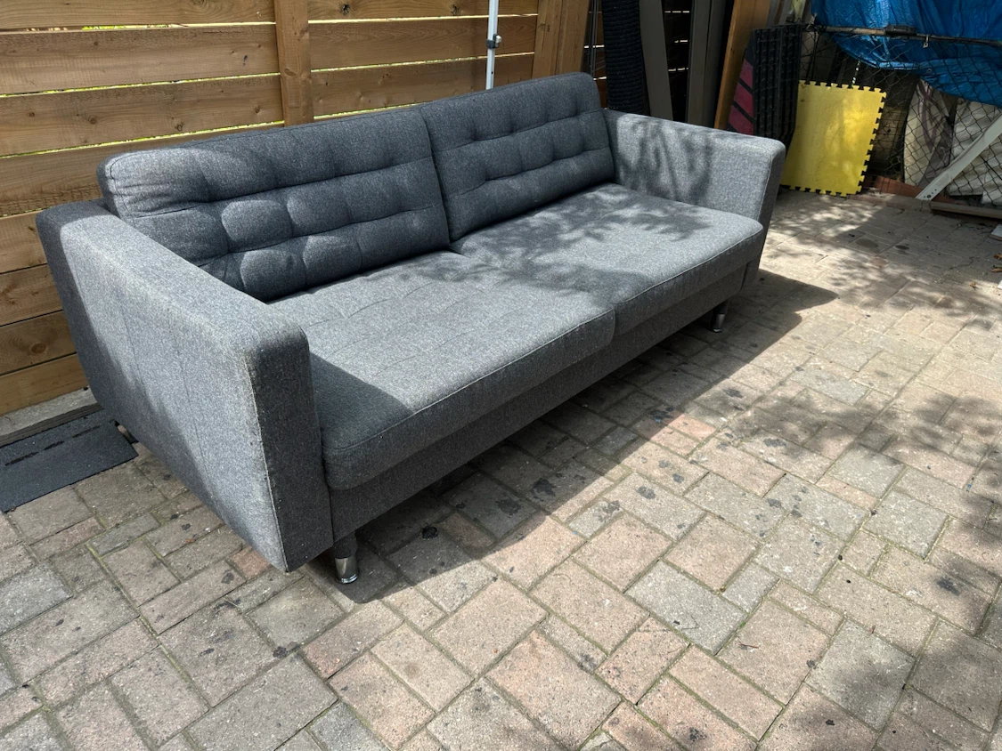 Grey Two-Seater Sofa - photo 2