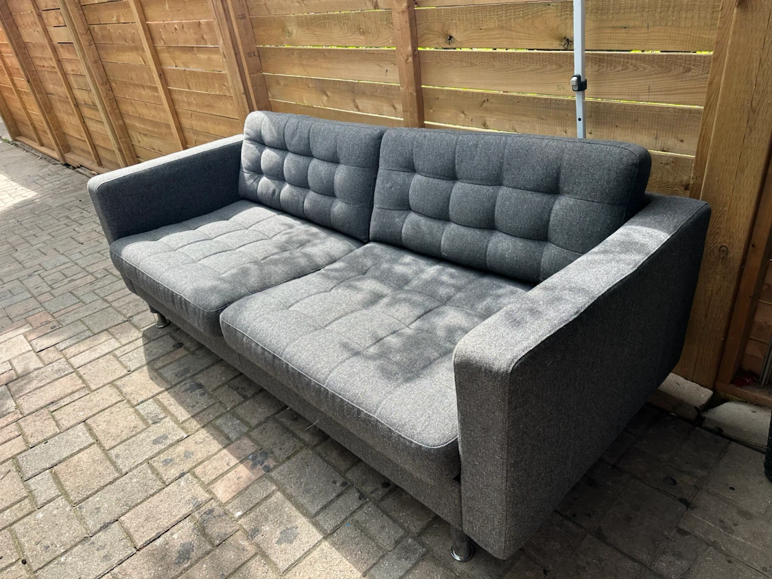 Grey Two-Seater Sofa - photo 3