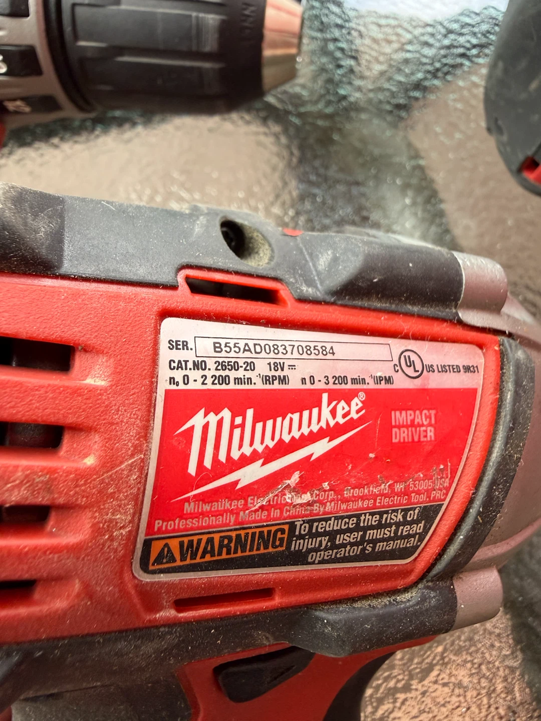 MILWAUKEE DRILL AND IMPACT DRIVER