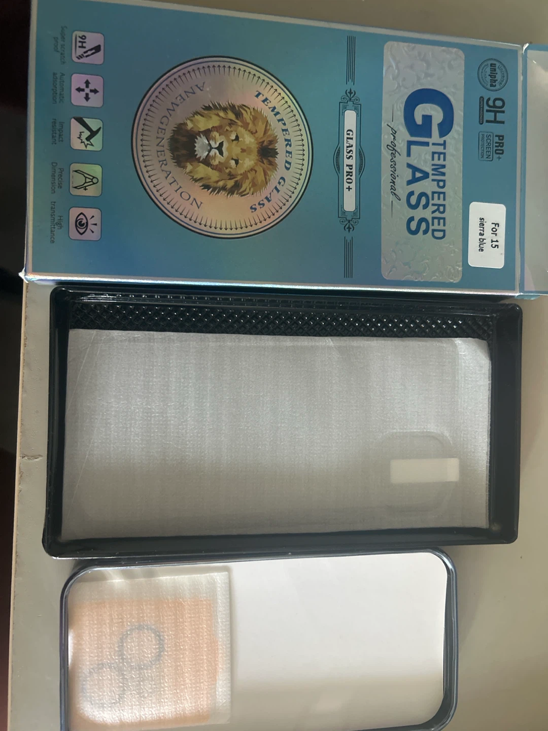 Uniphona 9H Tempered Glass Screen Protector for iPhone 15 - photo 2