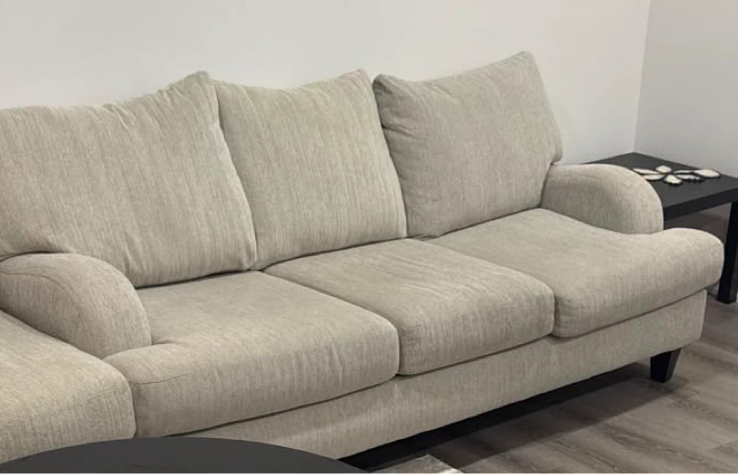 Light Beige 3-Seater Sofa