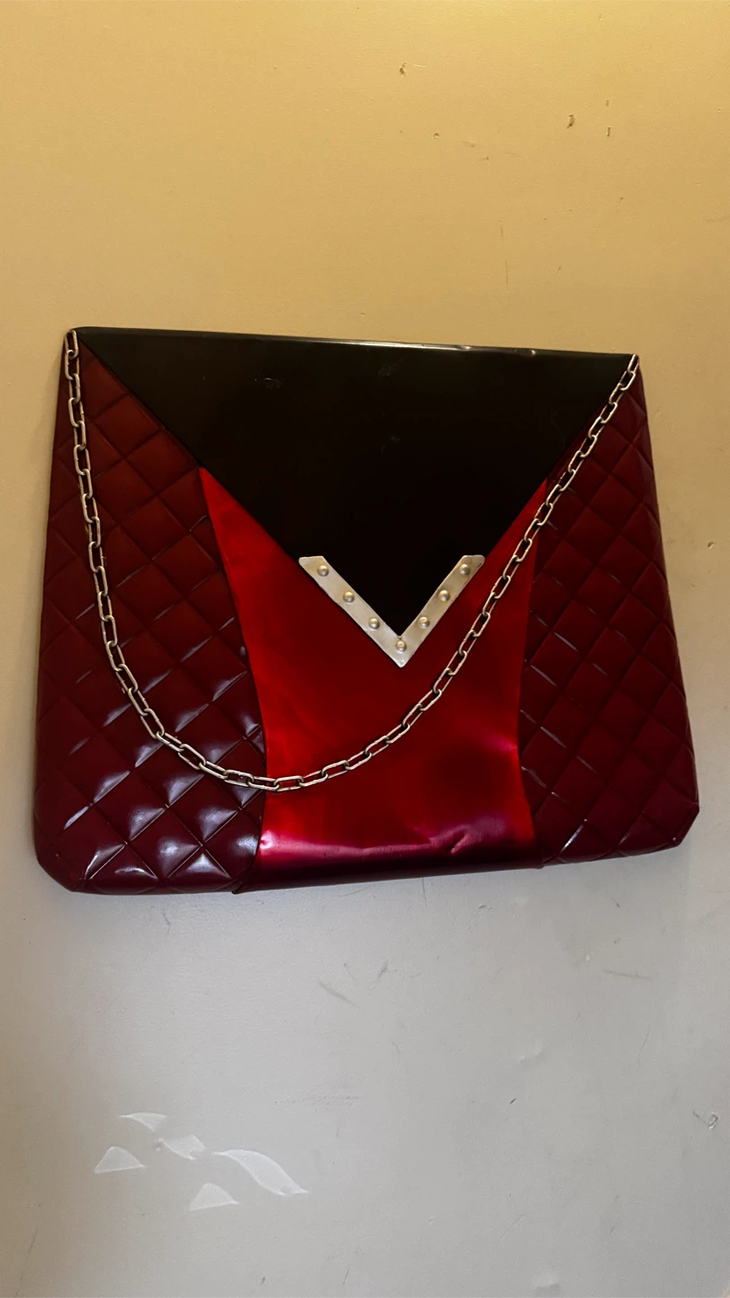 Quilted Red & Black Clutch Wall Decor