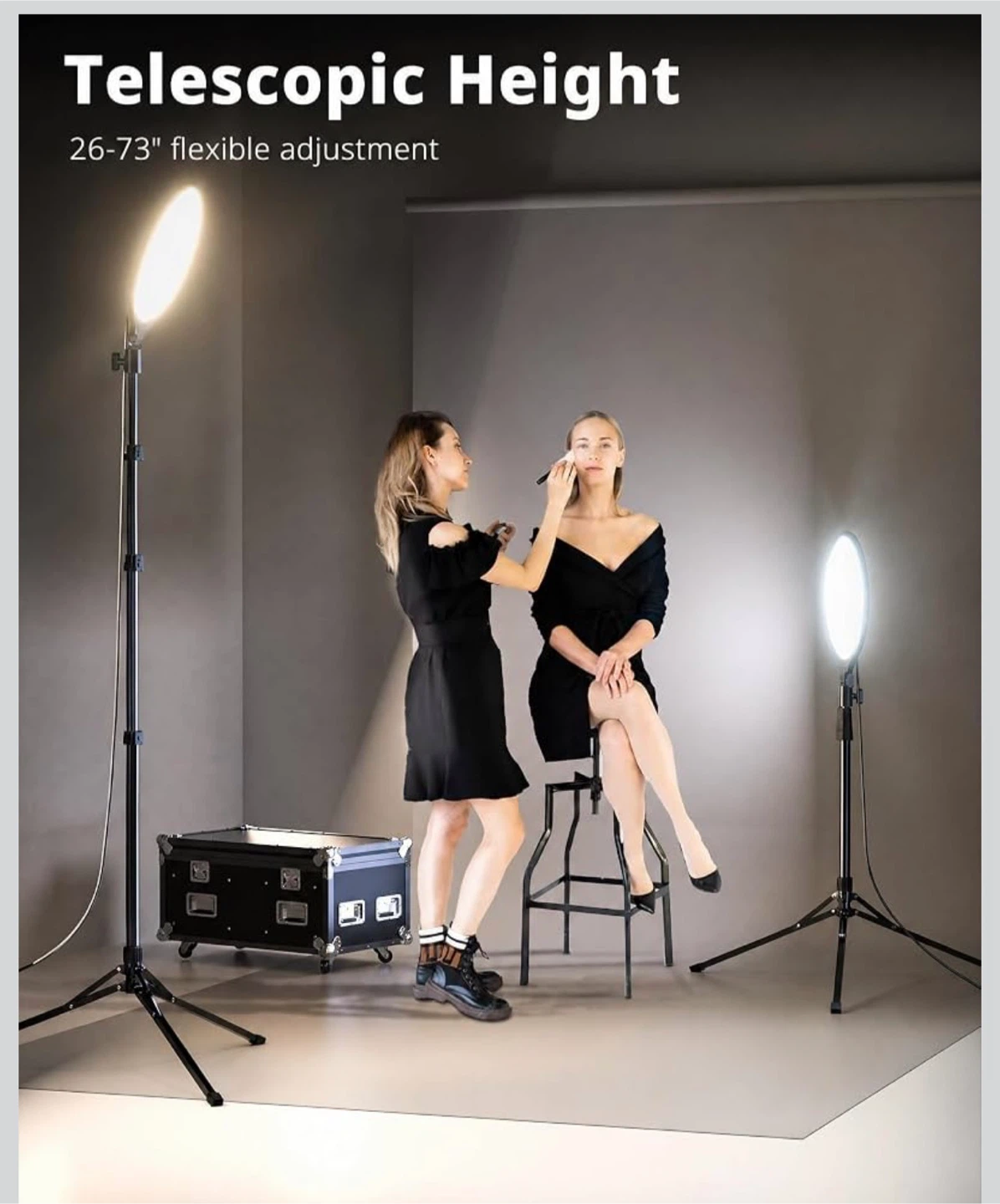 10.5" LED Ring Light with Tripod and Remote - photo 5