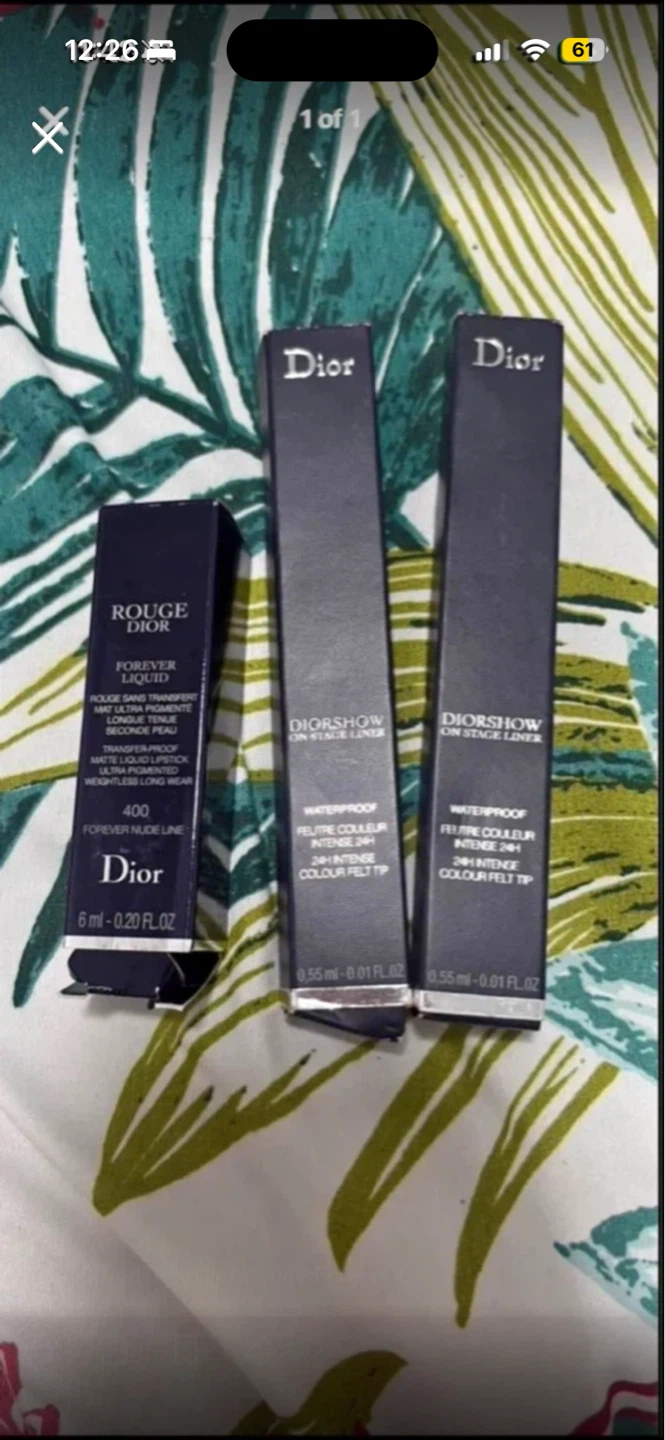 Dior Rouge Dior Forever Liquid Lipstick & Diorshow Eyeliner Set