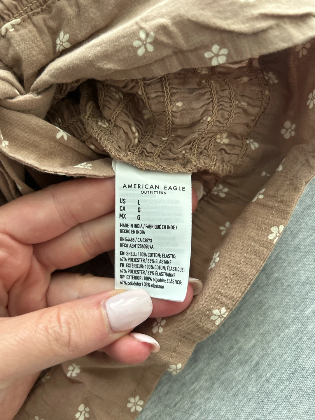 American Eagle Smocked Tie-Front Top - photo 3