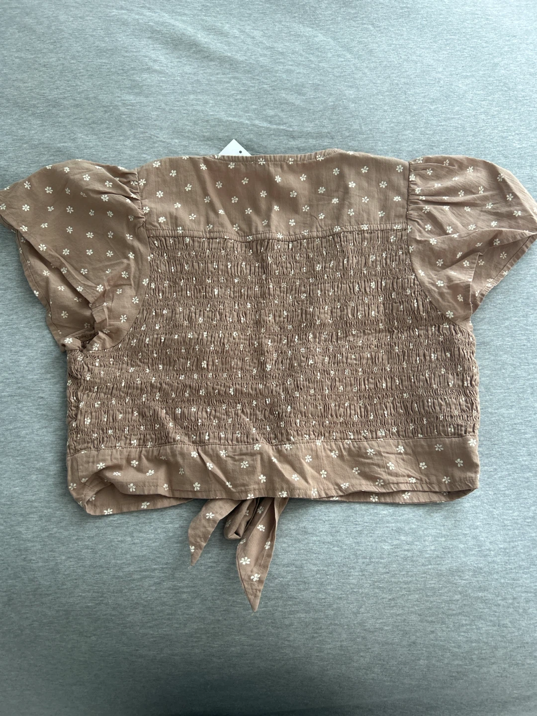 American Eagle Smocked Tie-Front Top - photo 2