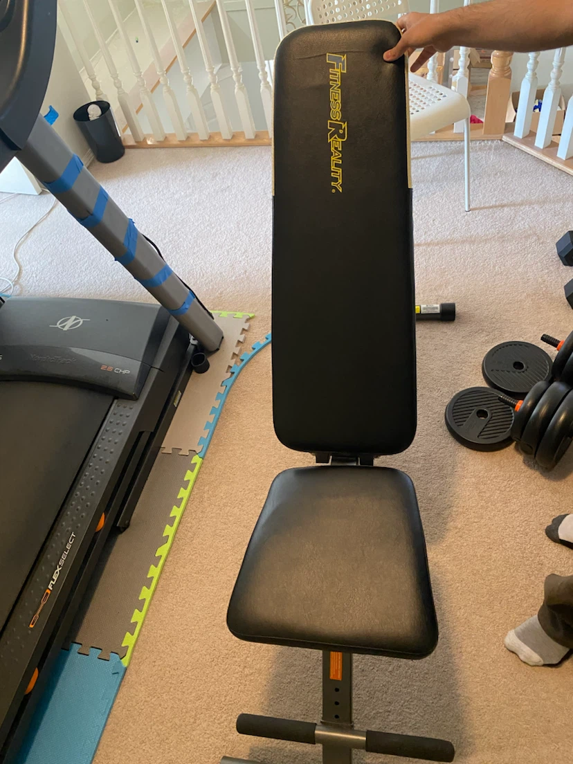 Fitness Reality Weight Bench and Dumbbells - photo 3