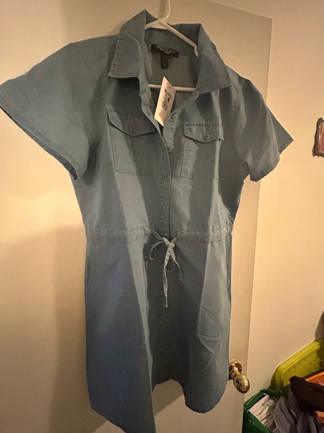 Blue Denim Shirt Dress