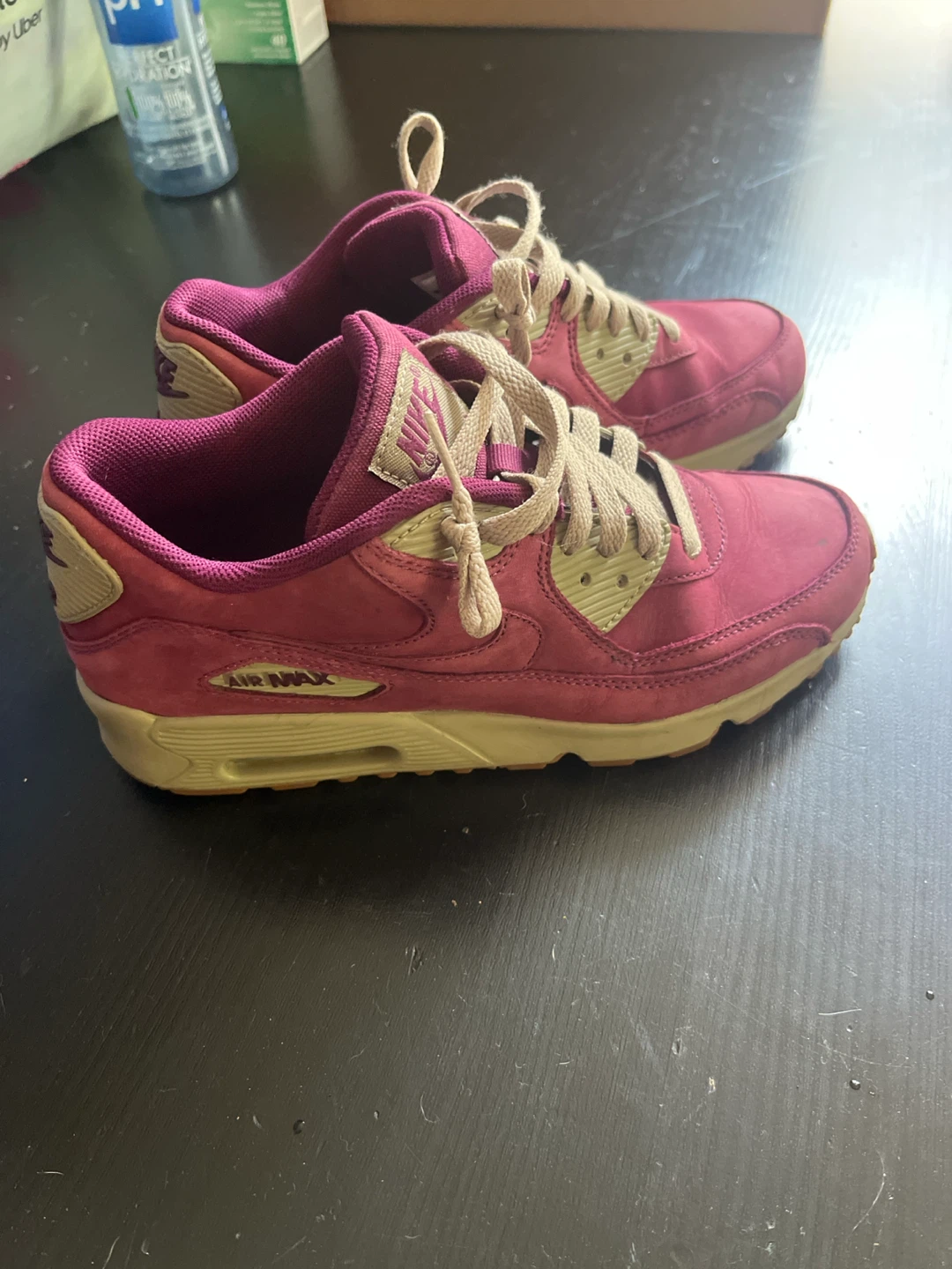 Nike Air Max suede burgundy Sneakers