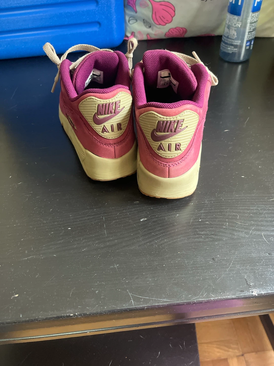 Nike Air Max suede burgundy Sneakers - photo 3
