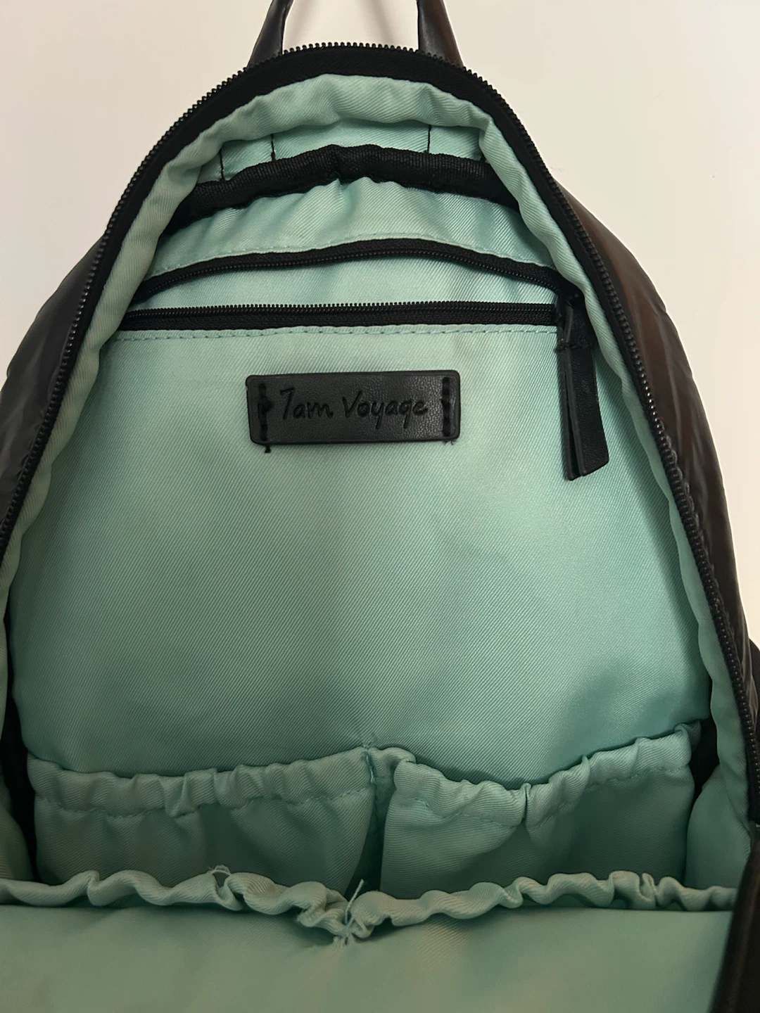 Tam Voyage Black Nylon Backpack with Bows - photo 4