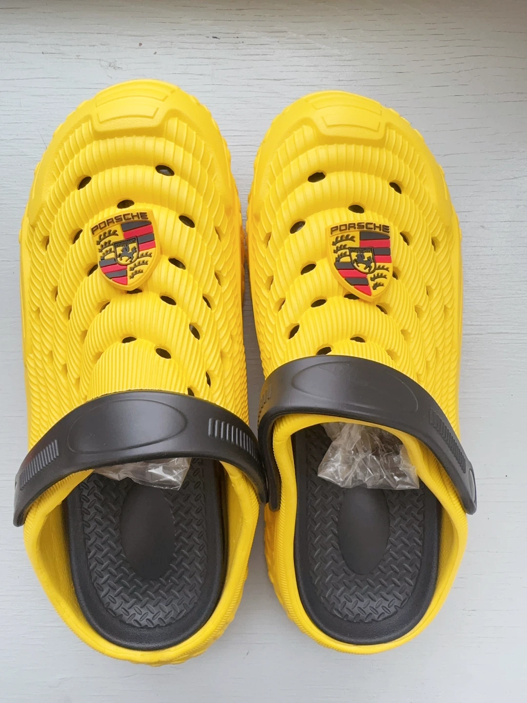 Yellow Porsche Clogs men size 10.5-11