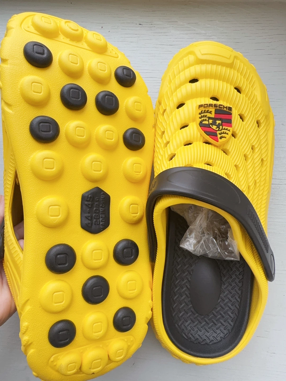 Yellow Porsche Clogs men size 10.5-11 - photo 2
