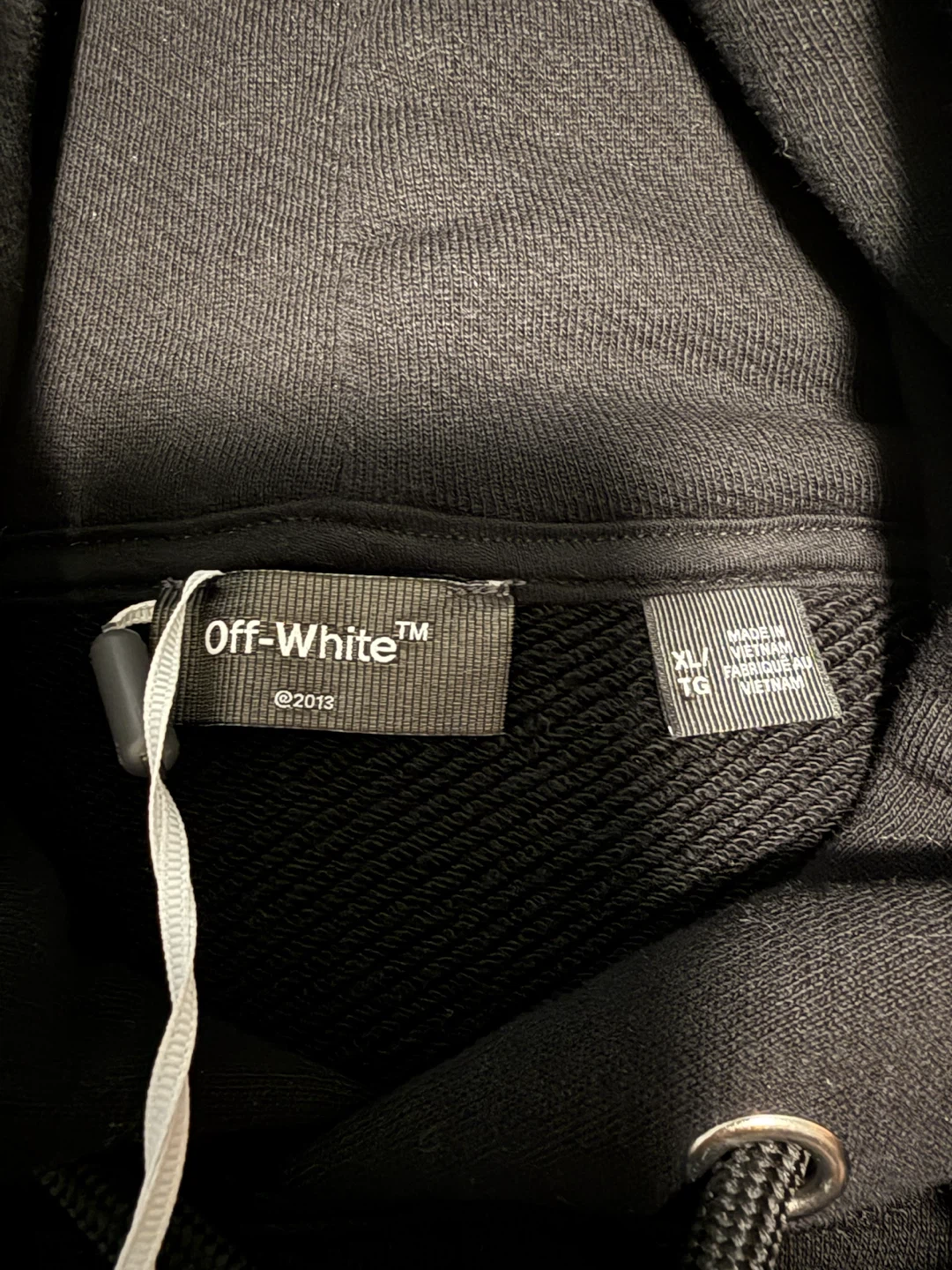 OFF-WHITE Exclusive Men's Oversize Fit Hoodie Black Size XL - photo 4