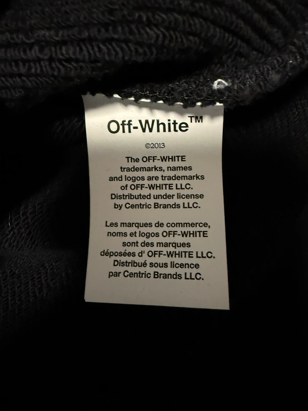 OFF-WHITE Exclusive Men's Oversize Fit Hoodie Black Size XL - photo 5