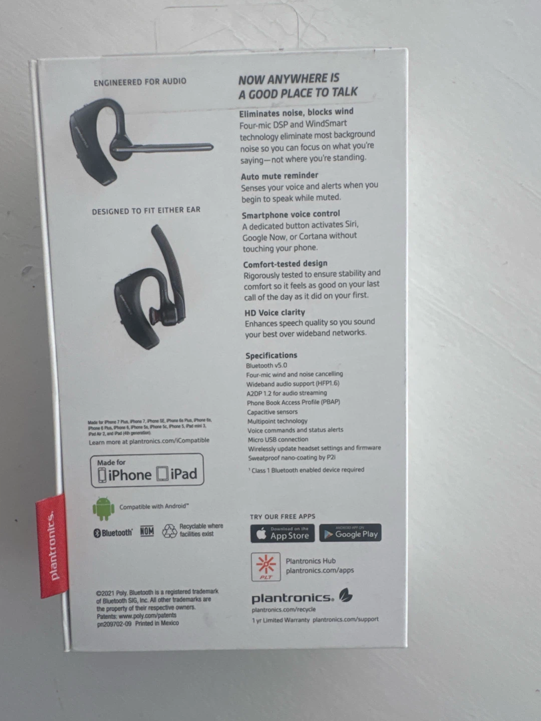 Plantronics Voyager 5200 Bluetooth Headset - photo 2