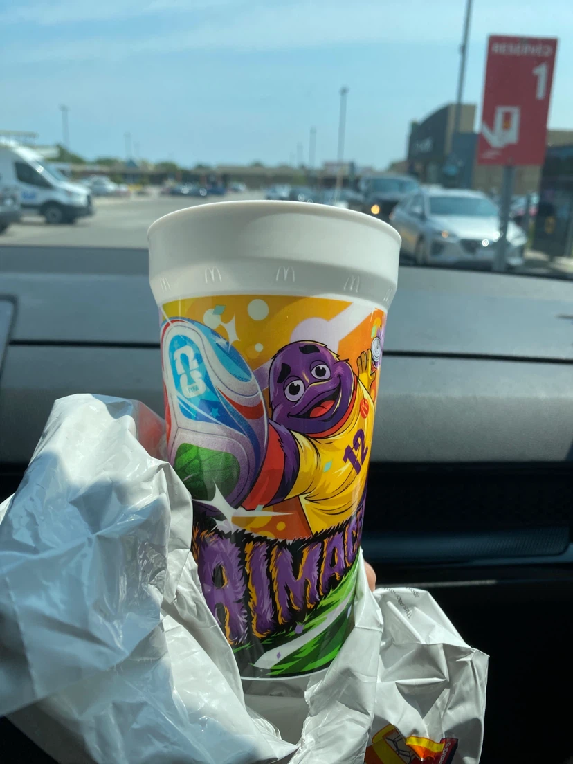 McDonald's Grimace FIFA World Cup Collectible Cup