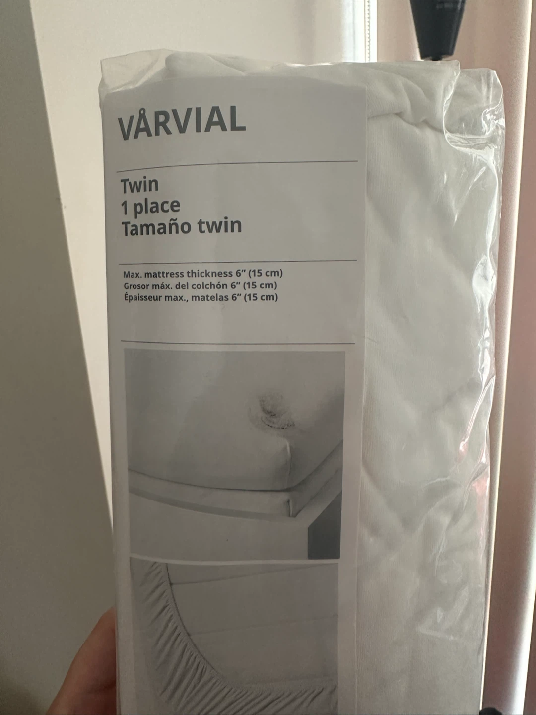 VÅRVIAL Twin Fitted Sheet(white)