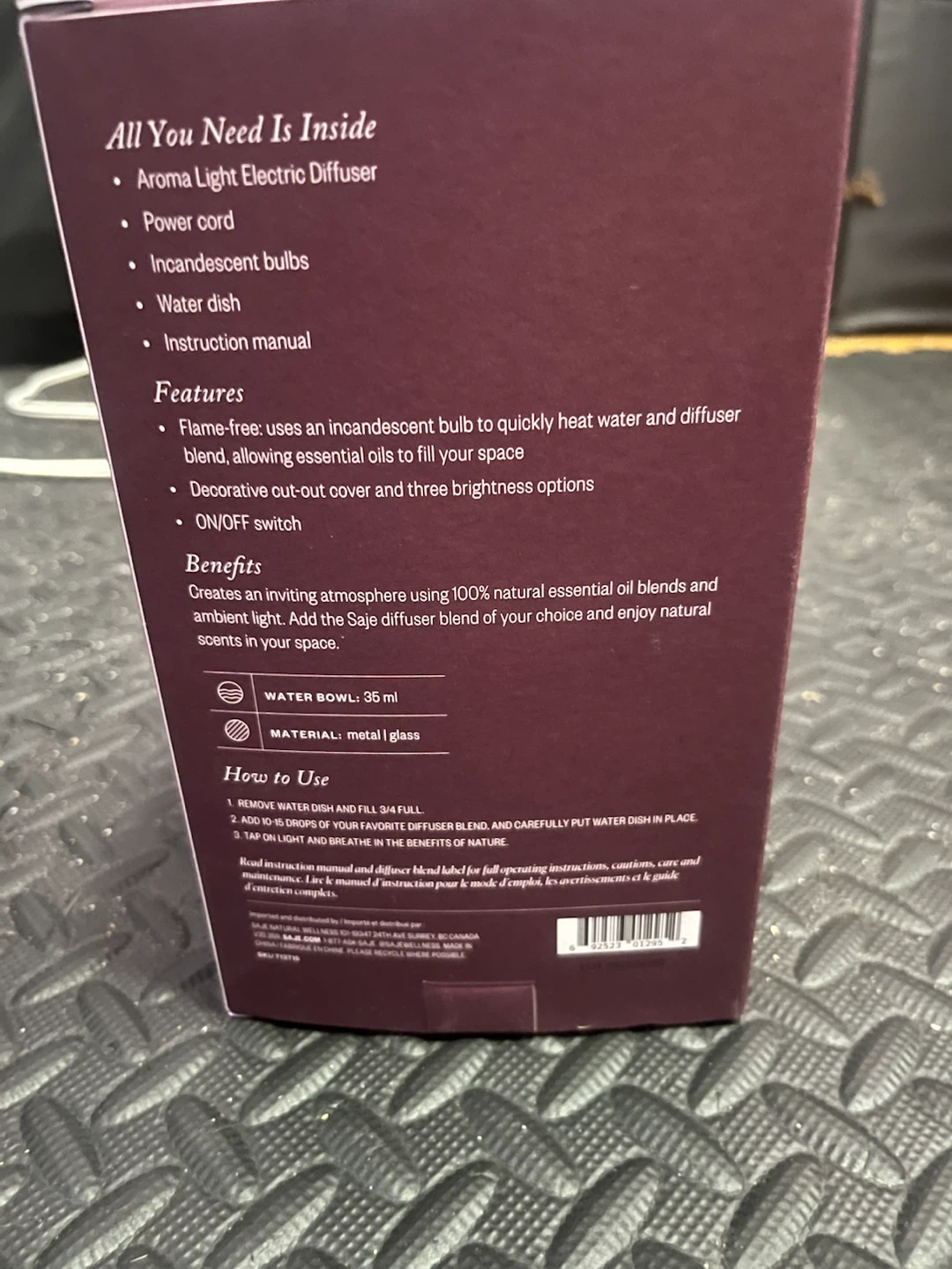Saje Aroma Light Ambient Diffuser Celestial Glow - photo 2