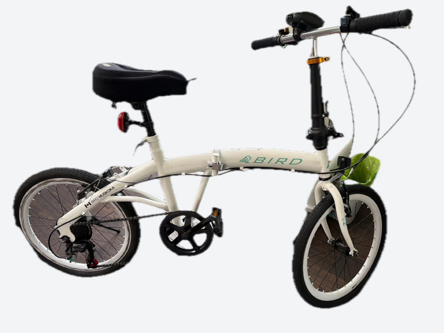 White BIRD Folding Bike